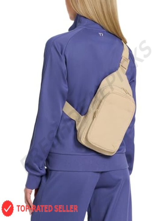PUMA Sling Backpack Adjustable Strap Water Bottle Pocket Zip Pockets Sporty main image 5